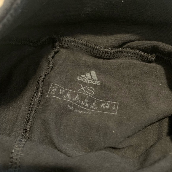 Adidas Black Logo Leggings - Size XS - Picture 2 of 7